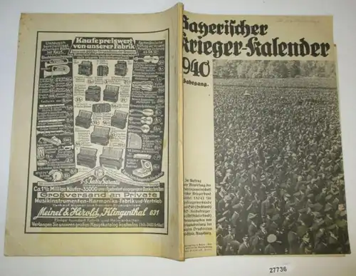 Bayerischer Krieger-Kalender 1940 (64. Jahrgang)