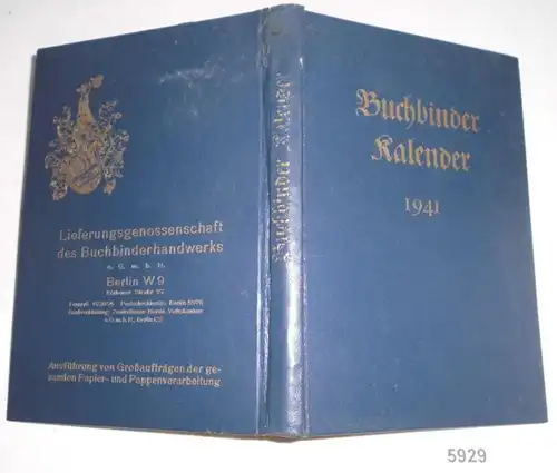 Buchbinder-Kalender 1941