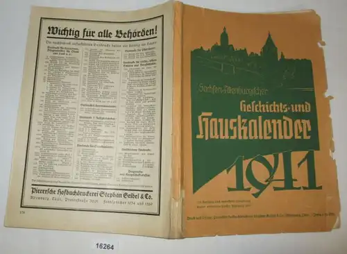 Sachsen-Altenburgischer Geschichts- und Hauskalender 1941