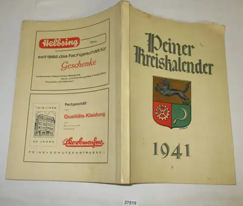 Peiner Kreiskalender - Un livre d'origine pour 1941