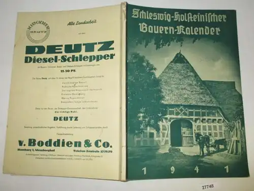 Calendrier des paysans du Schleswig-Holstein 1941