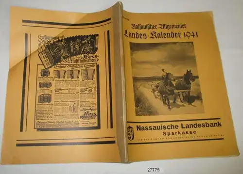 Nassauischer Allgemeiner Landes-Kalender auf das Jahr 1941 (64. Jahrgang)