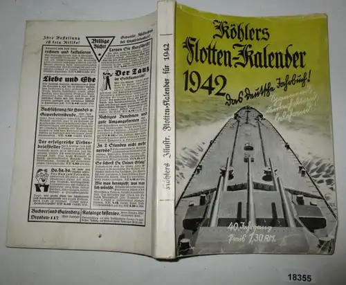 Calendrier illustré de la flotte de Köhler en 1942