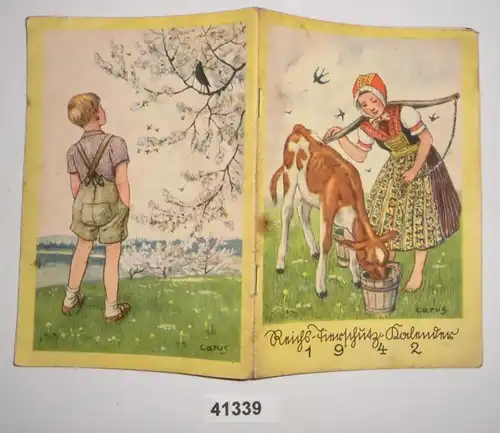 Reichs-Tierschutz-Kalender 1942 (51. Jahrgang) Ausgabe A für die Unter- und Mittelstufe