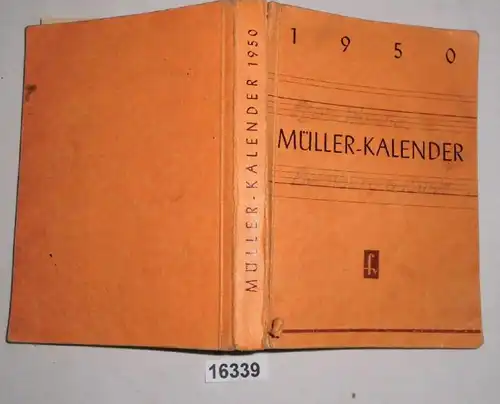 Calendrier de Müller 1950. ..................................