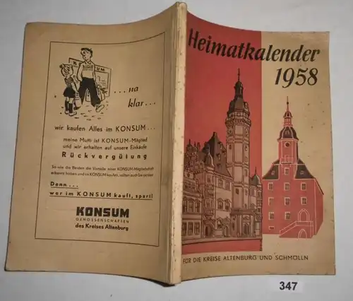 Heimatkalender für die Kreise Altenburg und Schmölln 1958