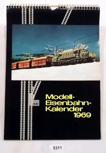 Calendrier du train de modèle 1969. .