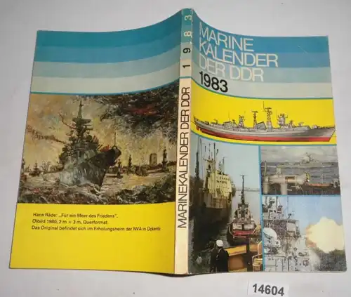 Calendrier Marine Agenda Marina de la RDA 1983