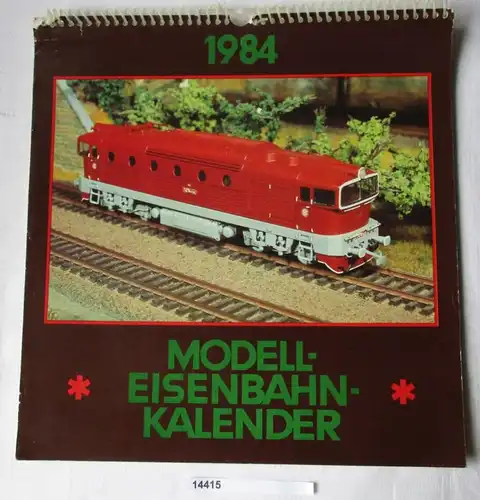 Calendrier des chemins de fer modèles 1984 eurostat