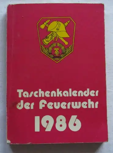 Calendrier des pompiers 1986 .. ,.