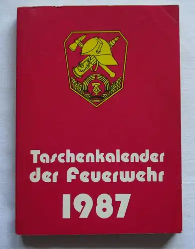 Calendrier des pompiers 1987 .. ,.