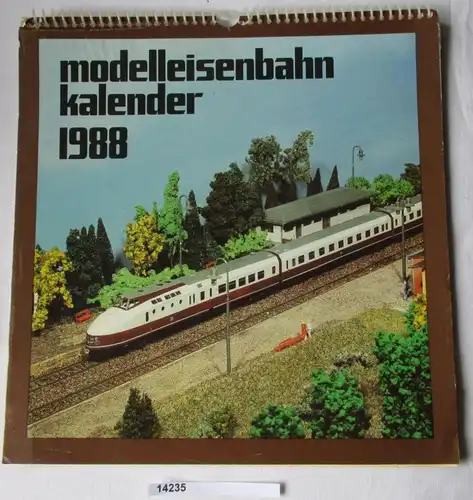 Calendrier des chemins de fer modèles 1988 eurostat