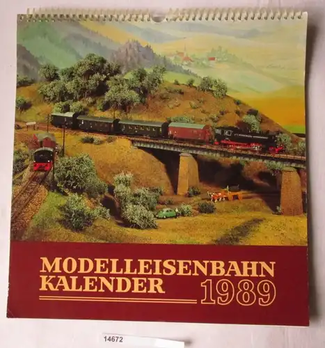Calendrier des chemins de fer modèles 1989 eurostat