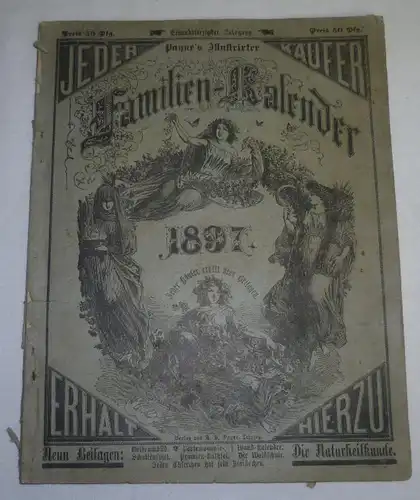 Calendrier familial illustré de Paynes. - Psaume 37: 1 - 5.