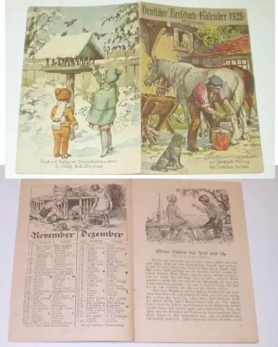 Deutscher Tierschutzkalender 1928