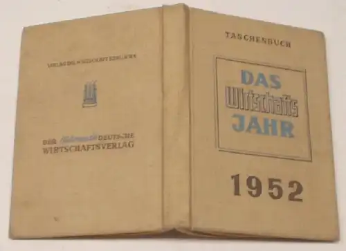 Taschenbuch 1952: Das Wirtschaftsjahr