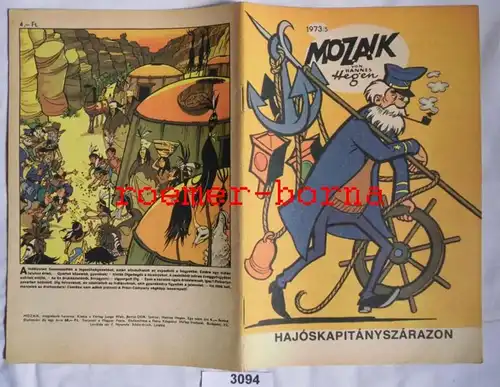 Mosaïque Mozaik de Hannes Hegen rare édition d'exportation pour la Hongrie n° 1973/5 (équivalent à la publication 187)