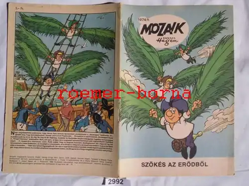 Mosaïque Mozaik de Hannes Hegen rare édition d'exportation pour la Hongrie n° 1974/11 (équivalent au cahier 205)