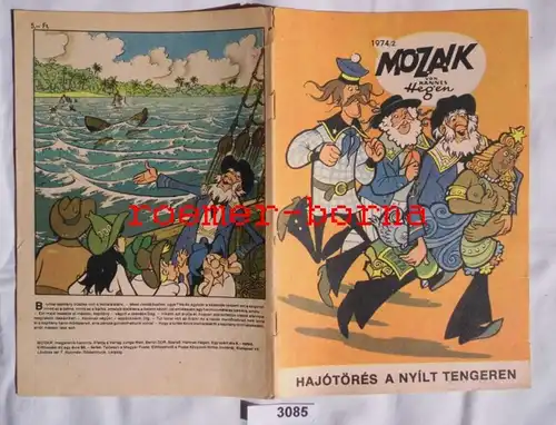 Mosaïque Mozaik de Hannes Hegen rare édition d'exportation pour la Hongrie n° 1974/2 (équivalent au numéro 196)