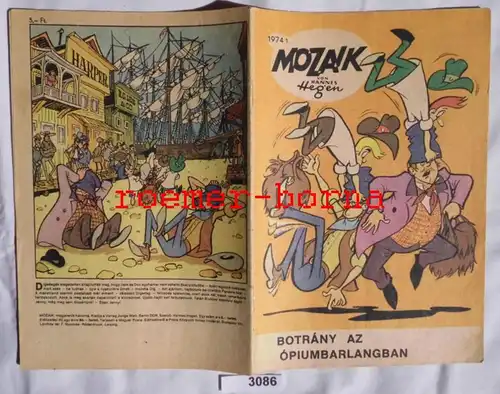 Mosaïque Mozaik de Hannes Hegen rare édition d'exportation pour la Hongrie n° 1974/1 (équivalent au numéro 195)