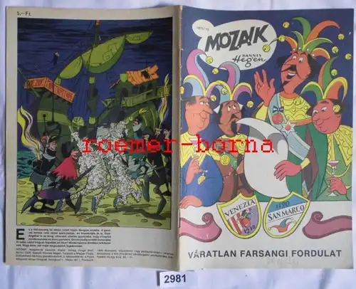 Mosaïque Mozaik de Hannes Hegen rare édition d'exportation pour la Hongrie n° 1975/10 (équivalent à la brochure 226)