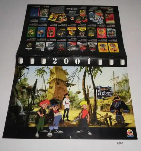 Mosaik-Kalender 2001 - Die Abrafaxe unter schwarzer Flagge