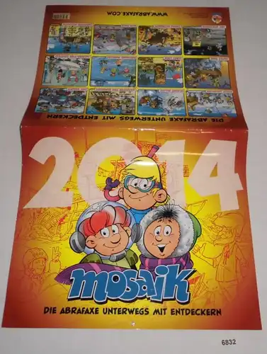 Mosaik-Kalender 2014 - Die Abrafaxe unterwegs mit Entdeckern