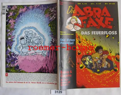 La couverture de l'Abrafax Février 1997 Ouest VARIANT, mosaïque 254