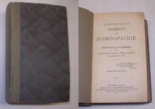 Dr. Arthur Lutze's Lehrbuch der Homöopathie