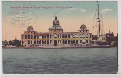 02650 Ak Port Said Bureaux de la Compagnie du Canal de Suez 1913