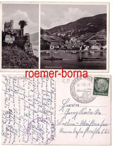 04916 Multi-image Ak Assmannshausen et château Rheinstein 1938