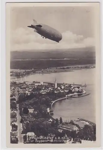 06893 AK Friedrichshafen am Bodensee mit 'Graf Zeppelin' (Luftbild)