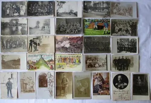 100 alte Ansichtskarten Militaer meist 1. Weltkrieg (108241)