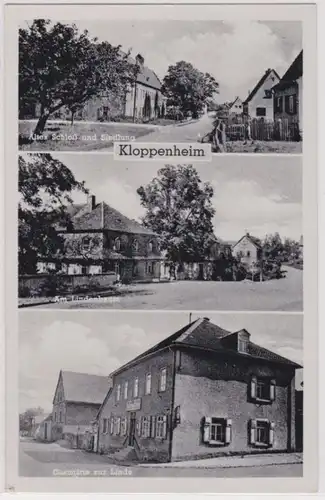 20075 Multi-image Ak Kloppenheim restaurant à la Linde 1944