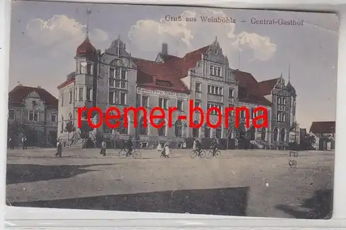 23746 Feldpost Ak Gruß aus Weinböhla Central Gasthof 1917