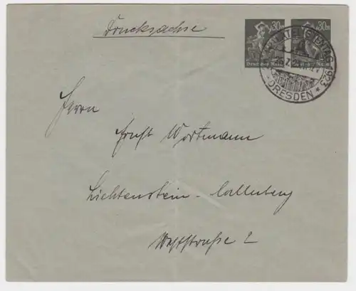 23977 DR Ensemble des affaires couverture PU88 29.Dt.Journée philatéliste Dresde 1923
