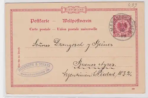 24760 Affaire entière AK Publicité Schwarzeroth & Schatz Markneukirchen Sachsen 1900