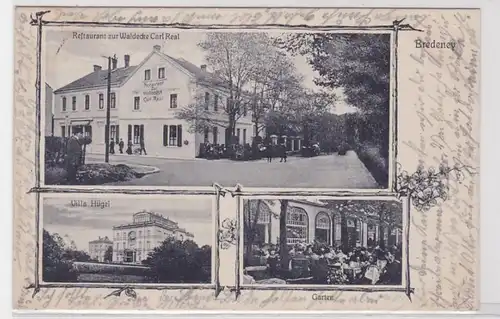 40963 Multi-image Ak Bredeney Restaurant au coin de la forêt 1909