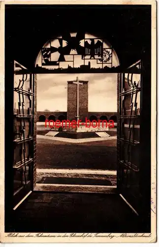41673 Ak Tannenberg Blick aus dem Fahnenturm in den Ehrenhof um 1940