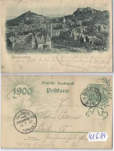 41684 DR Plein de choses Carte postale PP19/F10/01 Blankenburg 1901