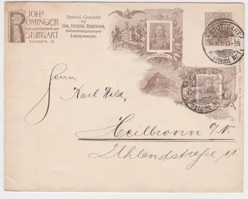 47746 DR Ensemble des affaires Enveloppe PU Joh's Rominger Stuttgart 1910