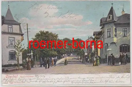 52471 Ak Oberhof Hauptstrasse Restaurant und Konditorei 1906
