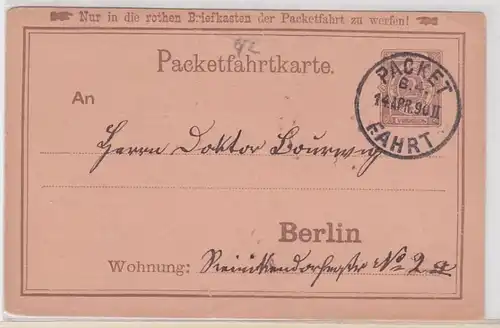 56681 Privatpost Berliner Packetfahrt 14.4.1890