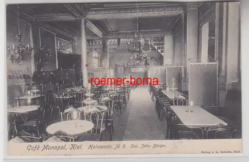 56871 Ak Kiel Café Monopoly Holstenstrasse 9, 1909