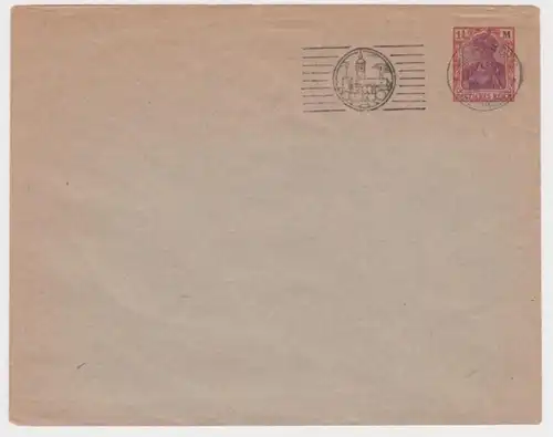 57941 DR entier couverture PU52 timbre spécial Wittenberg 1922