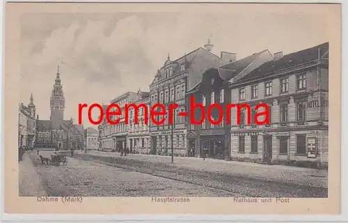62470 Ak Dahme (Mark) Hauptstrasse Mairie Hôtel de ville et poste 1925