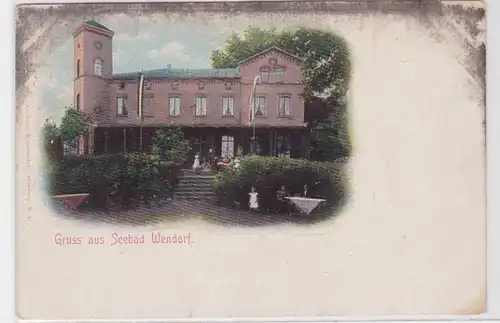 64283 Ak Gruss de Seebad Wendorf vers 1900