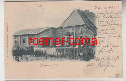 68611 Ak Salutation de Dellstedt Dithmarscher Hof 1901
