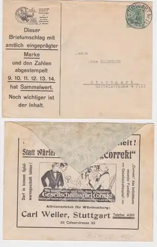 69202 DR Ensemble des affaires couverture PU/B54/2 Carl Weller Stuttgart 1913