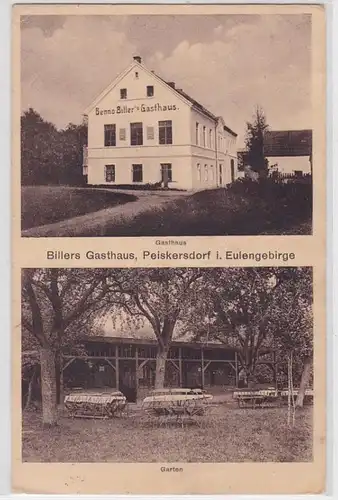 69986 Mehrbild Ak Peiskersdorf Piskorzów im Eulengebirge Billers Gasthof 1939